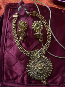 Golden Necklace Peice For Women