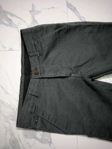 Men's Gray Slim Fit Trousers