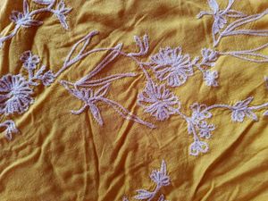 Selling Yellow Embroidered Kurta Sets