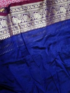 Elegant Blue Silk Saree
