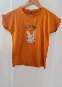 Bunny Patchwork Orange Tee