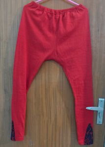 Woolen Red Kurta Set