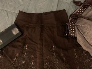 vintage brown skirt