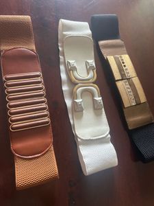 Set Of 3 Belts In Good Condition