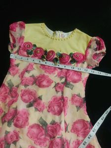 Beautiful Dress Rose Printed