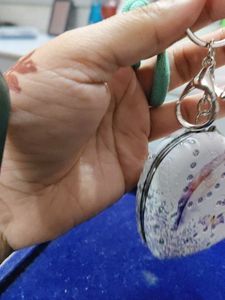 pocket mirror with keyring