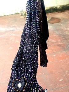 Vintage Heart Sequin Embellished Top