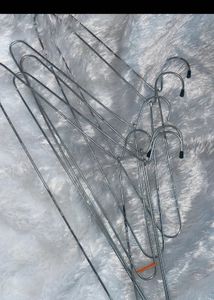 set of 8 steel hangers