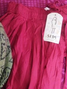 Red Dhoti For Women