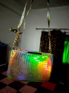 Chic Crossbody Bag Holo Graphic