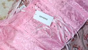 Pink Lace Corset Top