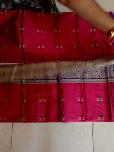 Elegant sambalpuri saree with blouse piece