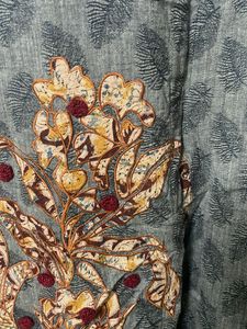 Kurta With Patchwork And Matching Palazzos