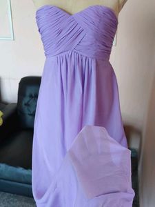 Lilac Strapless Maxi Dress