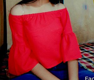 Red Off-Shoulder Top