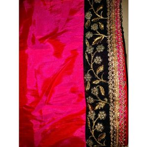 Attractive Double Shade Designer Saree