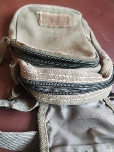 Combo Of Jeans Sling Bag With White Belt