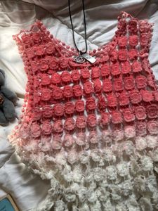 Ombre Boho Crochet Top