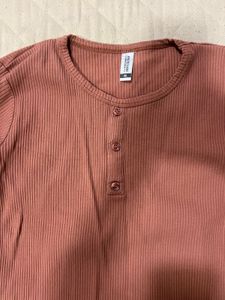 Ribbed Long Sleeve Top