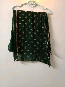 Green Sarara For Girls