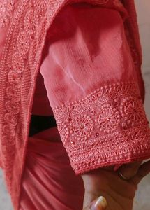 beautiful 😍 saree with blouse 🔥