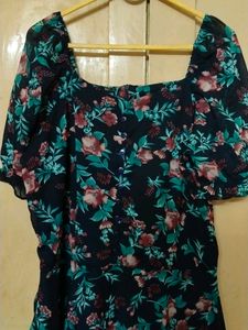 Black Floral Gown