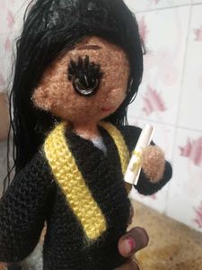 Handmade Crochet Graduation Doll
