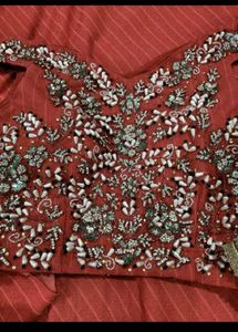 ❤️ Orange colour off shoulder lahenga 🧡