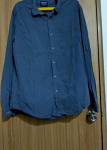 Greyish Blue Casual Shirt