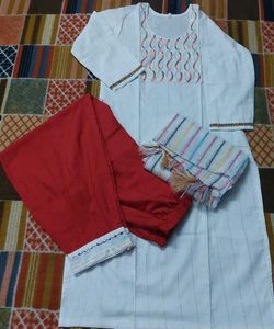 KURTI AND AFGHANI SALWAR WITH DUPΑΤΤΑ