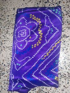 crape Purple Saree