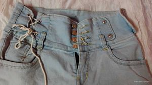 Blue Denim High Waist Jeans👖