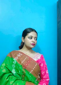 Elegant Bengal Tant Green Saree