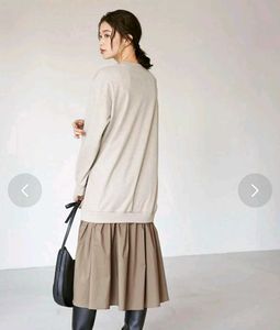 Casual Tan T-Shirt Dress