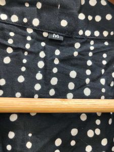 Black &amp; White Dotted Shrug