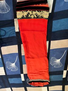 Beautiful Full Heavy Orange Saree🧡🧡🧡