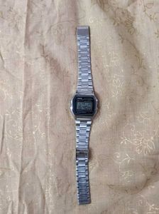 Casio Vintage A-158WA-1Q Digital Grey Dial Watch