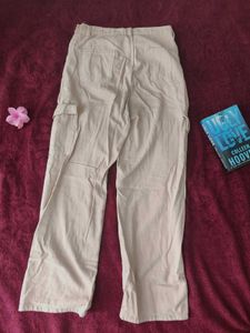 cream colour wife leg 4 pocket jeans