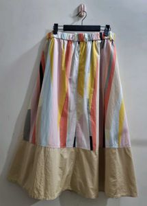 Cotton Midi Skirt