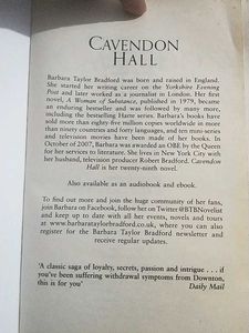 Cavendon Hall by Barbara Taylor Bradford