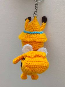 Bee Crochet Keychain