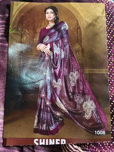 Elegant Purple Saree