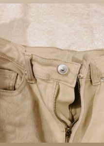H&amp;M Wide Leg Beige Jeans