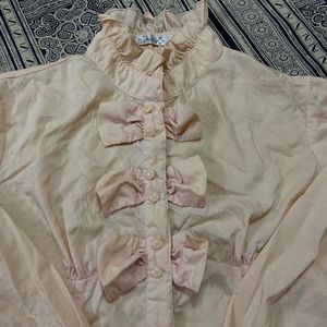 Bow Detail ruffle tops