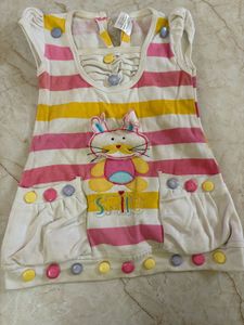 Cute Striped Bunny Dress