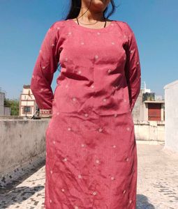 Elegant Pink Floral Kurta