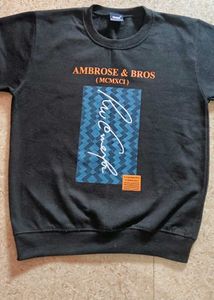 Graphic Print Black Sweatshirt