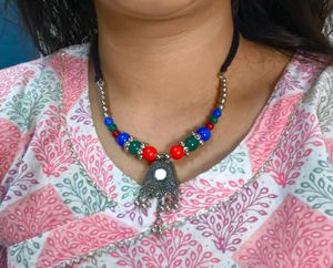 Ethnic Neck Piece With Earrings