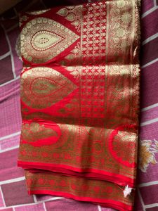 Red Banarasi Silk Saree