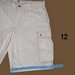 Carhartt Vintage White Cargo Shorts (36&#34;)